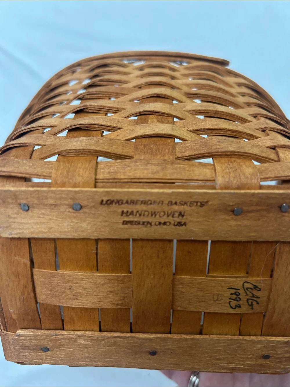 Longaberger 1993 Mother’s Day Basket with plastic liner